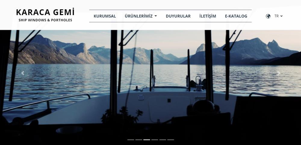 Karaca Gemi Web sitesi Tasarımı  için TTR Bilişim' i Tercih Etti . 