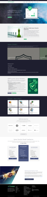 Cooqee Akıllı Çerez Yönetimi Web Sitesi Tasarımı Referansı web sitesi ekran görüntüsü