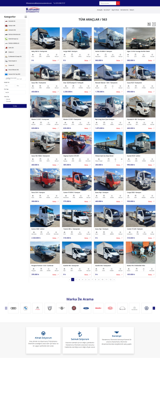 Kastamonu Otomotiv Web Sitesi Tasarımı Referansı web sitesi ekran görüntüsü
